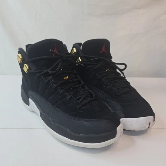 Nike Air Jordan 12 retro reverse taxi Black and Gold Sneakers - Picture 6 of 10